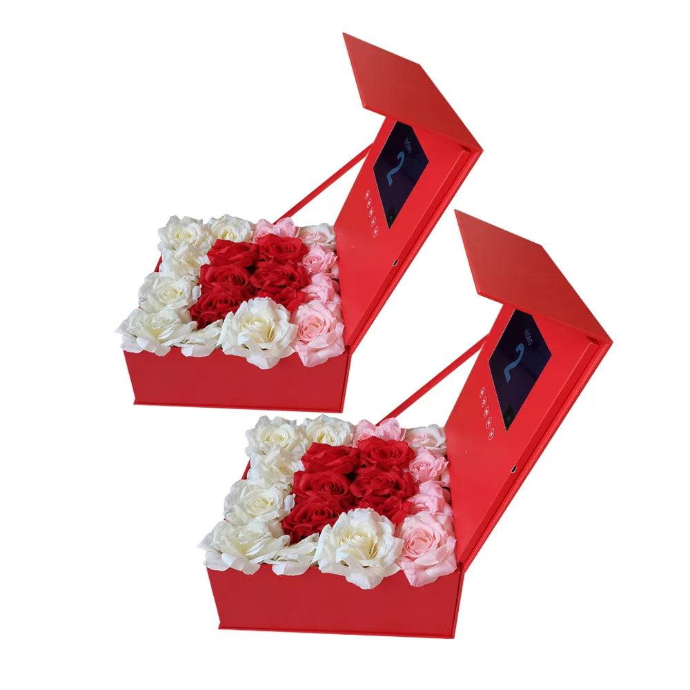 Video Brochure with Screen in Flowers Box