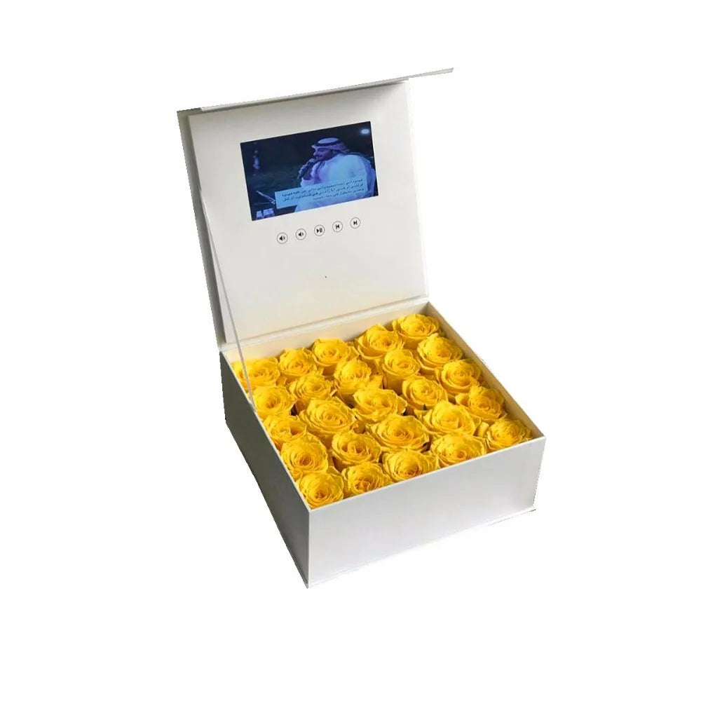 Video Brochure with Screen in Flowers Box