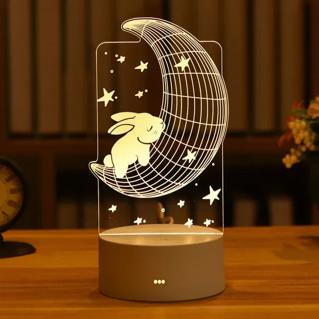 Romantic 3D LED Night Lamp