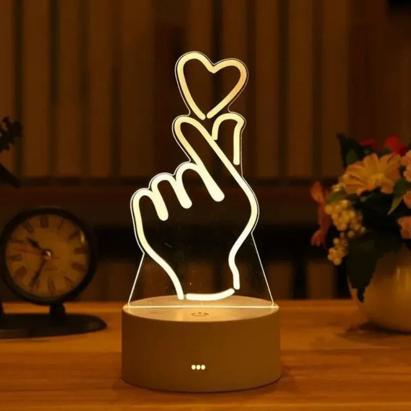 Romantic 3D LED Night Lamp