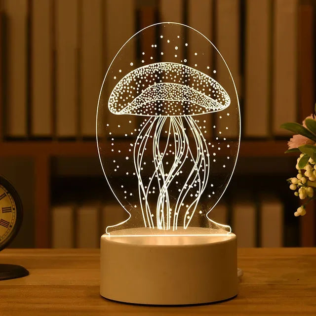 Romantic 3D LED Night Lamp