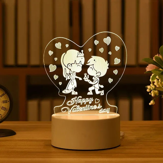 Romantic 3D LED Night Lamp