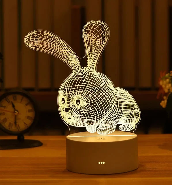 Romantic 3D LED Night Lamp